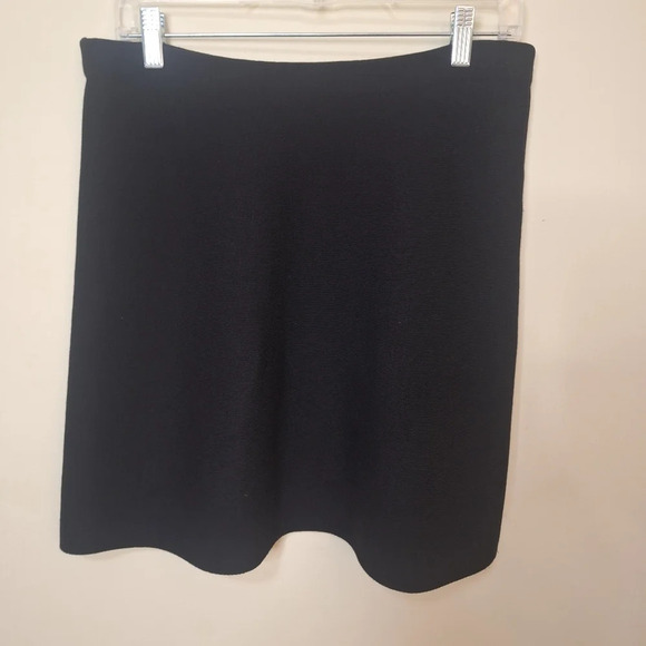 Theory Doreen Prosecco mini skirt SZ M BLACK - Picture 4 of 7